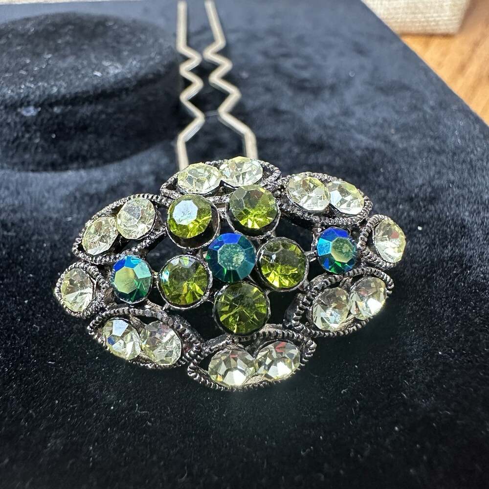 Cara New York Rhinestone Hair Pin Elegant Fancy Wedding Prom Formal Gorgeous NEW
